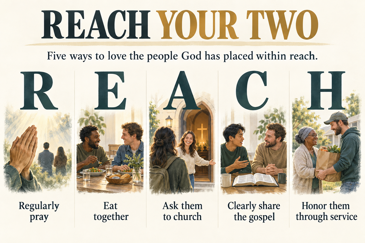 REACH: five practical ways to care for the two people within your reach.